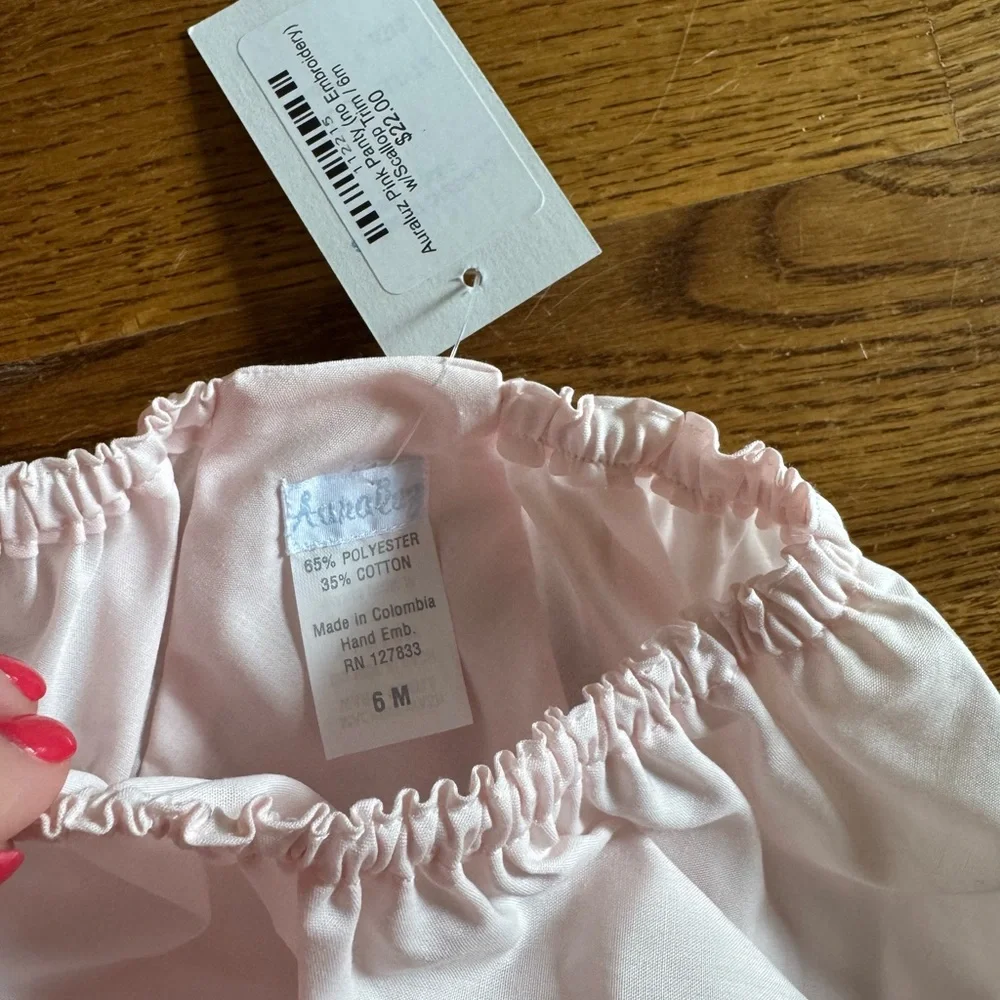 Pink Ruffled Baby Bloomers - Picture 3 of 3
